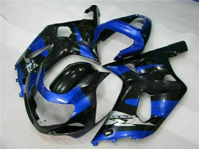 Blu Nero Kit Completo Carenatura Moto ABS Suzuki GSXR 600 / 750 K1 K2 K3 2001-2003 Blu Nero Kit Completo Carenatura Moto ABS Suzuki GSXR 600 / 750 K1 K2 K3 2001-2003