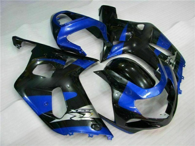 Blu Nero Kit Completo Carenatura Moto ABS Suzuki GSXR 600 / 750 K1 K2 K3 2001-2003 Blu Nero Kit Completo Carenatura Moto ABS Suzuki GSXR 600 / 750 K1 K2 K3 2001-2003