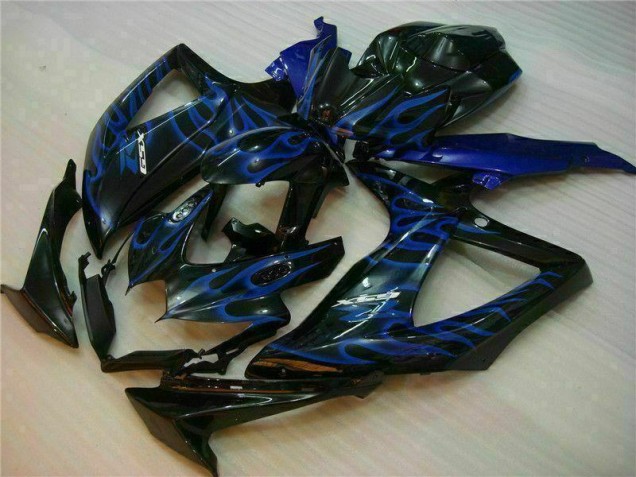 Blu Nero Kit Completo Carenatura Moto ABS Suzuki GSXR 600 / 750 K8 2008-2010