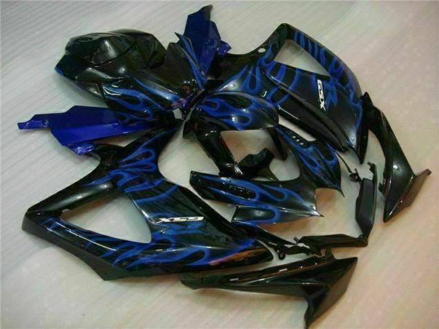 Blu Nero Kit Completo Carenatura Moto ABS Suzuki GSXR 600 / 750 K8 2008-2010