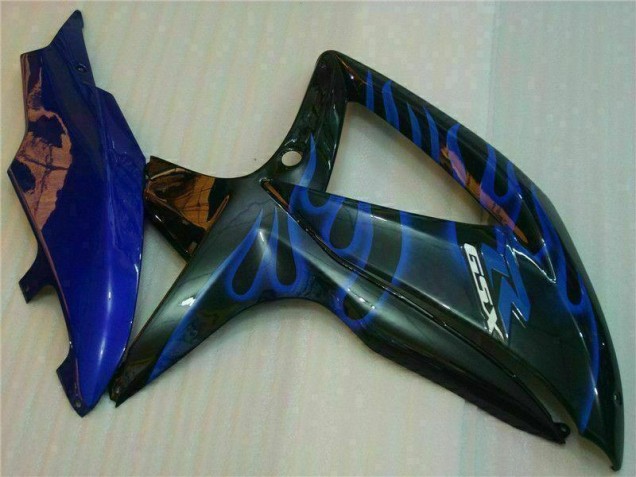 Blu Nero Kit Completo Carenatura Moto ABS Suzuki GSXR 600 / 750 K8 2008-2010