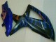 Blu Nero Kit Completo Carenatura Moto ABS Suzuki GSXR 600 / 750 K8 2008-2010