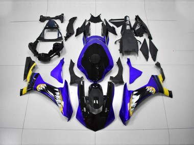 Blu Nero Kits Carenatura Moto Iniezione Yamaha R1 2015-2019