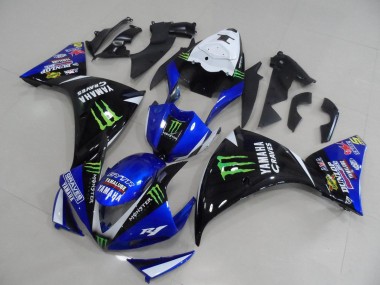 Blu Nero Monster Carene Moto & Plastica Yamaha R1 2009-2011