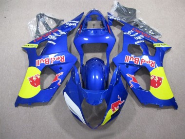 Blu Red Bull Carene Moto Suzuki GSXR 1000 K3 2003-2004