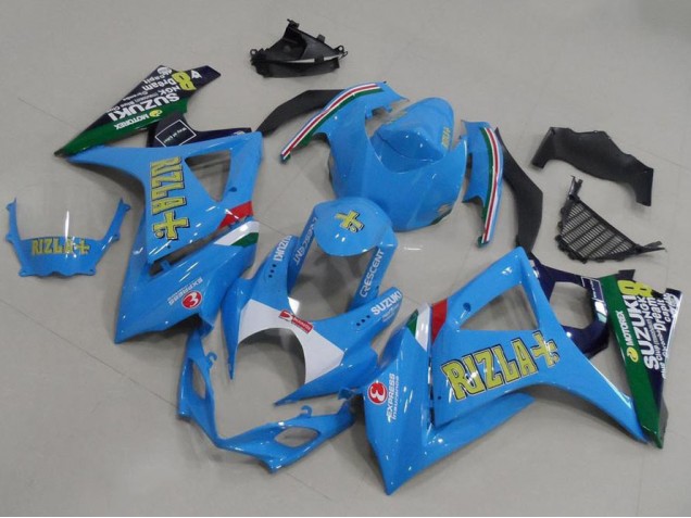 Blu Rizla Carene Moto Suzuki GSXR 1000 K7 2007-2008 Blu Rizla Carene Moto Suzuki GSXR 1000 K7 2007-2008
