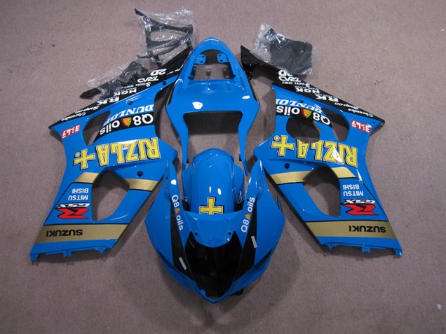 Blu Rizla Q8 Oils Carene Moto Suzuki GSXR 1000 K3 2003-2004 Blu Rizla Q8 Oils Carene Moto Suzuki GSXR 1000 K3 2003-2004