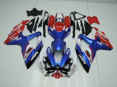 Blu & Rosso Carene Moto Suzuki GSXR 1000 K9 2009-2016
