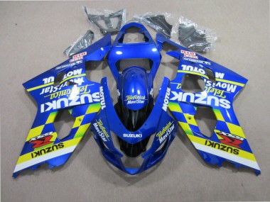Blu Telefunica Movistar Carene Moto Suzuki GSXR 600 K1 K2 K3 2001-2003