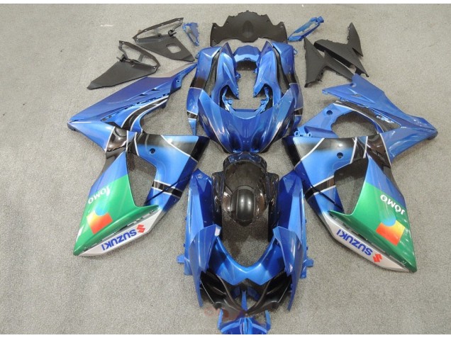 Blu Verde JOMO Carene Moto Suzuki GSXR 1000 K9 2009-2016 Blu Verde JOMO Carene Moto Suzuki GSXR 1000 K9 2009-2016