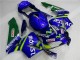 Blu Verde Movistar Castrol Carene Moto Honda CBR 600 RR 2003-2004 Blu Verde Movistar Castrol Carene Moto Honda CBR 600 RR 2003-2004