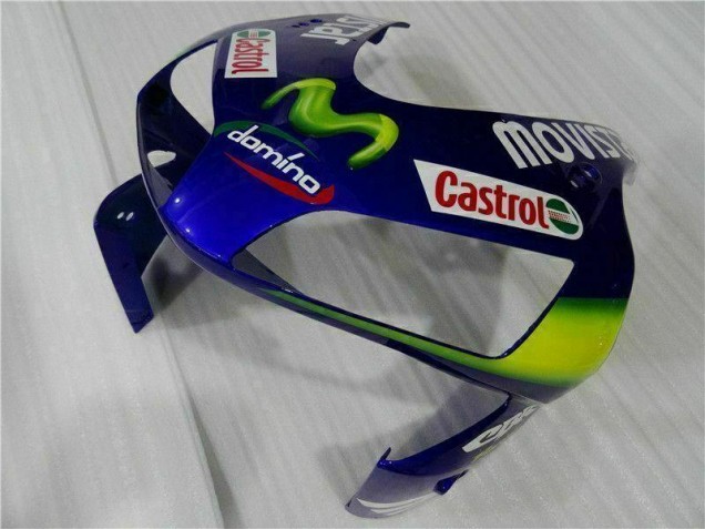 Blu Verde Movistar Castrol Carene Moto Honda CBR 600 RR 2003-2004 Blu Verde Movistar Castrol Carene Moto Honda CBR 600 RR 2003-2004