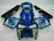 Blu con Argento Fiamma Carene Moto Honda CBR 600 RR 2003-2004 Blu con Argento Fiamma Carene Moto Honda CBR 600 RR 2003-2004