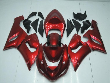 Caramella Rosso Carene Moto Kawasaki ZX6R 2005-2006