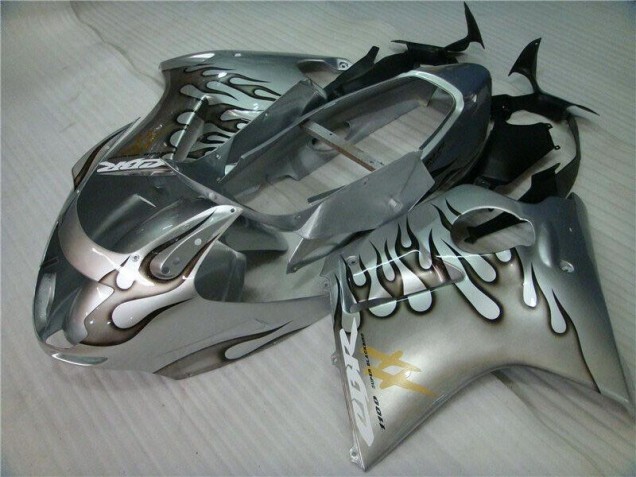 Fiamma Argento Grigio Carene Moto Honda CBR 1100 XX 1996-2007 Fiamma Argento Grigio Carene Moto Honda CBR 1100 XX 1996-2007