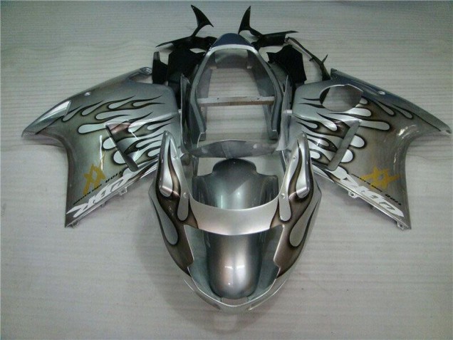 Fiamma Argento Grigio Carene Moto Honda CBR 1100 XX 1996-2007 Fiamma Argento Grigio Carene Moto Honda CBR 1100 XX 1996-2007