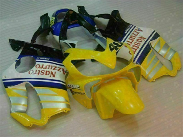 Giallo Argento Nastro Azzurro Carene Moto Honda CBR 600 F4i 2001-2003 Giallo Argento Nastro Azzurro Carene Moto Honda CBR 600 F4i 2001-2003