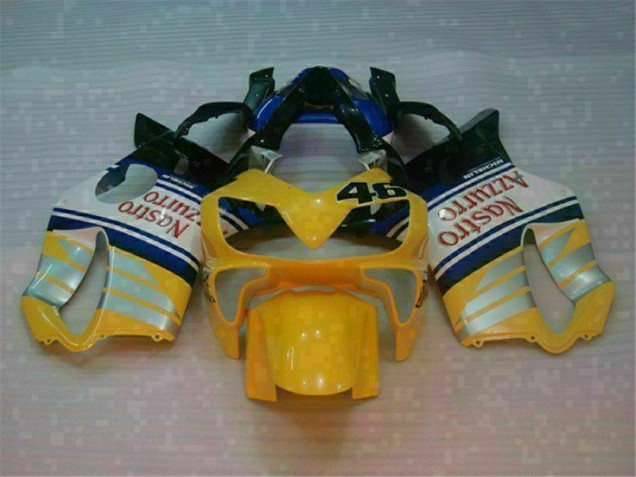 Giallo Argento Nastro Azzurro Carene Moto Honda CBR 600 F4i 2001-2003 Giallo Argento Nastro Azzurro Carene Moto Honda CBR 600 F4i 2001-2003