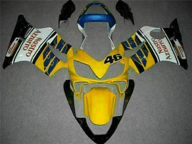 Giallo Bianco Carene Moto Honda CBR 600 F4i 2001-2003