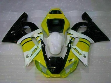 Giallo Bianco Carene Moto Yamaha R6 1998-2002