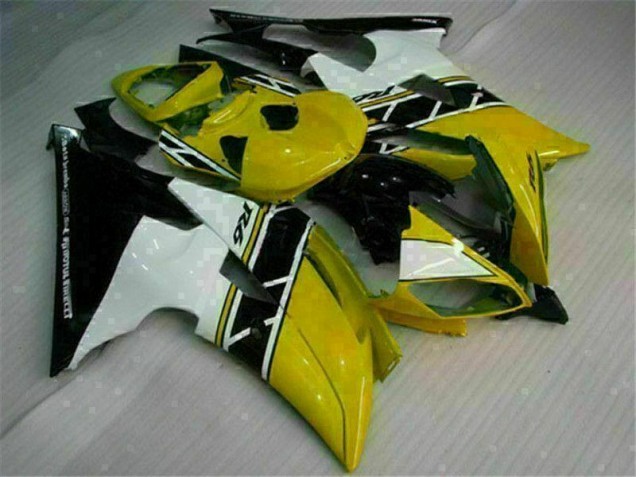 Giallo Bianco Carene Moto Yamaha R6 2008-2016 Giallo Bianco Carene Moto Yamaha R6 2008-2016