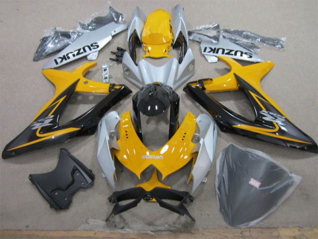Giallo Bianco Nero Carene Moto Suzuki GSXR 600 K8 2008-2010 Giallo Bianco Nero Carene Moto Suzuki GSXR 600 K8 2008-2010