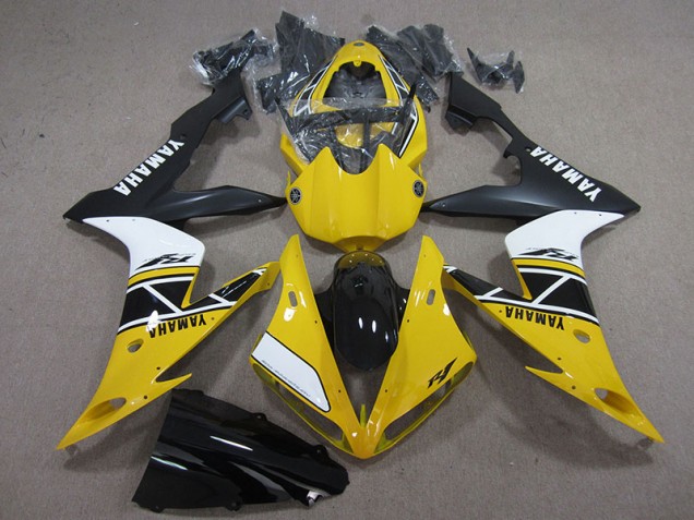 Giallo Bianco Nero Carene Moto Yamaha R1 2004-2006 Giallo Bianco Nero Carene Moto Yamaha R1 2004-2006