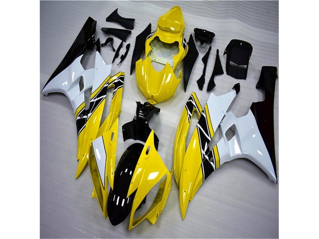 Giallo Bianco Nero Kit Carene Yamaha R6 2006-2007 Giallo Bianco Nero Kit Carene Yamaha R6 2006-2007