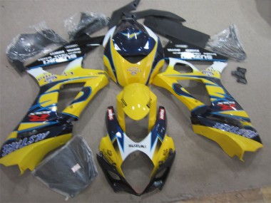 Giallo Blu Carene Moto Suzuki GSXR 1000 K7 2007-2008