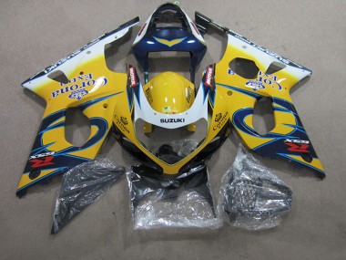 Giallo Blu Corona Extra Carene Moto Suzuki GSXR 1000 K1 2000-2002