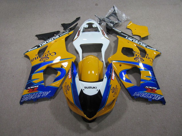 Giallo Blu Corona Extra Carene Moto Suzuki GSXR 1000 K3 2003-2004 Giallo Blu Corona Extra Carene Moto Suzuki GSXR 1000 K3 2003-2004