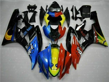 Giallo Blu Rosso Carene Moto Yamaha R6 2006-2007