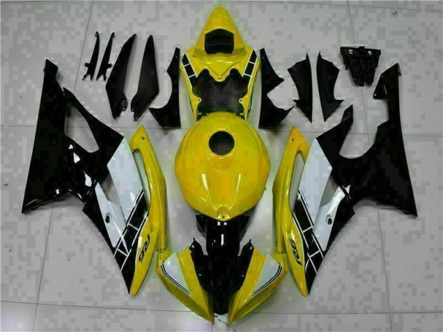 Giallo Nero ABS Kits Carene Moto Yamaha R6 2008-2016 Giallo Nero ABS Kits Carene Moto Yamaha R6 2008-2016
