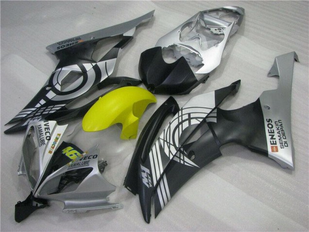 Giallo Nero Argento Carene Moto Yamaha R6 2008-2016 Giallo Nero Argento Carene Moto Yamaha R6 2008-2016