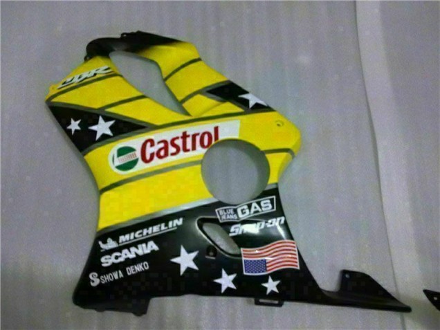 Giallo Nero Castrol Cycle World Carene Moto Honda CBR 600 F4i 2001-2003 Giallo Nero Castrol Cycle World Carene Moto Honda CBR 600 F4i 2001-2003
