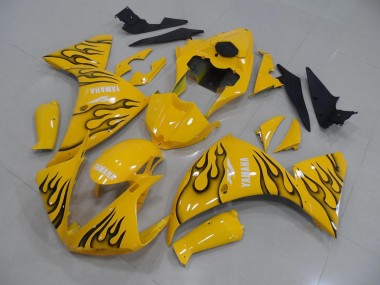 Giallo Nero Fiamma Carene Moto Yamaha R1 2012-2014
