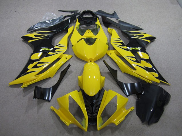 Giallo Nero Fiamma Carene Moto Yamaha R6 2008-2016 Giallo Nero Fiamma Carene Moto Yamaha R6 2008-2016