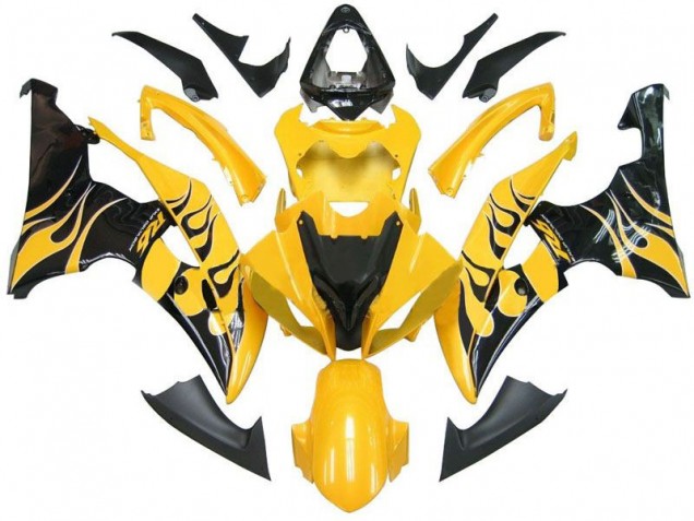 Giallo Nero Fiamma R6 Carene Moto Yamaha R6 2008-2016 Giallo Nero Fiamma R6 Carene Moto Yamaha R6 2008-2016