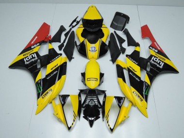 Giallo Nero Monster Carene Moto Yamaha R6 2006-2007