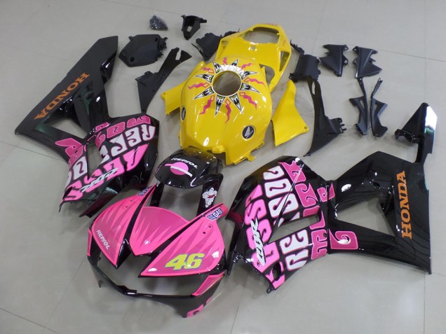Giallo Rosa Rossi Carene Moto Honda CBR 600 RR 2013-2021 Giallo Rosa Rossi Carene Moto Honda CBR 600 RR 2013-2021