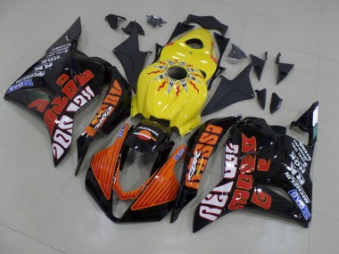 Giallo Rossi Corsa Carene Moto Honda CBR 600 RR 2009-2012