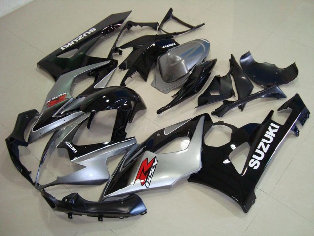 Grigio Nero ABS Moto Plastica & Carena Suzuki GSXR 1000 K5 2005-2006 Grigio Nero ABS Moto Plastica & Carena Suzuki GSXR 1000 K5 2005-2006