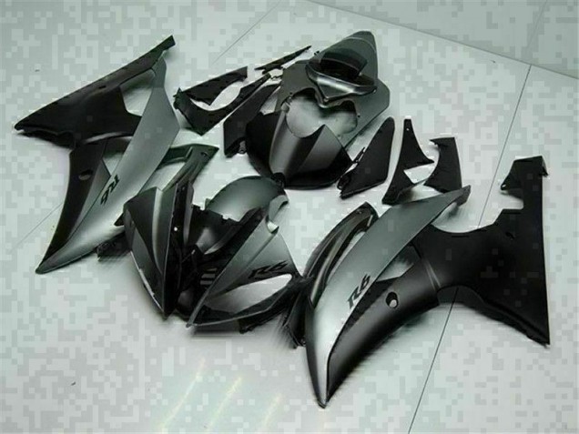 Grigio Nero ABS Moto Plastica & Moto Carena Yamaha R6 2008-2016 Grigio Nero ABS Moto Plastica & Moto Carena Yamaha R6 2008-2016
