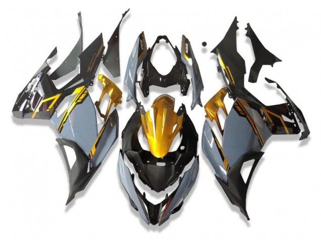 Grigio Nero Carene Moto Kawasaki EX400 2018-2023 Grigio Nero Carene Moto Kawasaki EX400 2018-2023