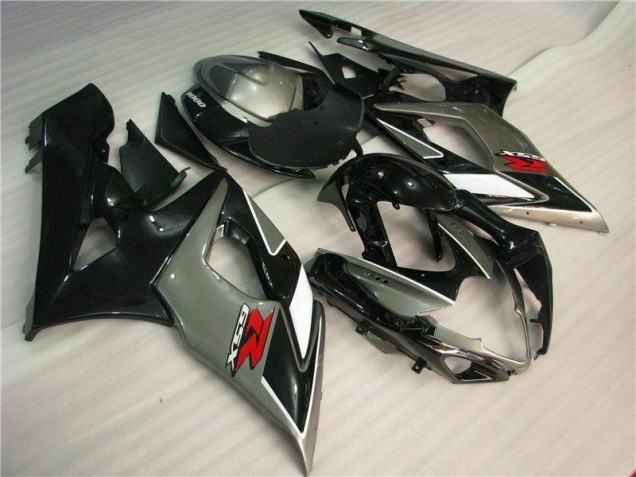Grigio Nero Kits Carenatura Moto Completa Suzuki GSXR 1000 K5 2005-2006 Grigio Nero Kits Carenatura Moto Completa Suzuki GSXR 1000 K5 2005-2006