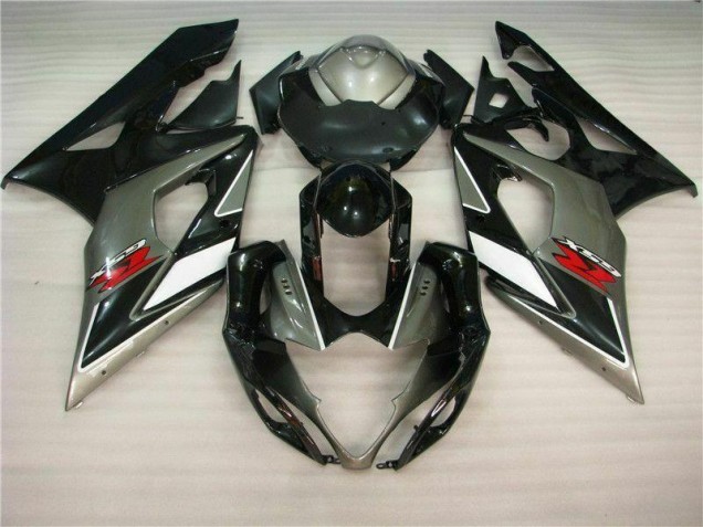 Grigio Nero Kits Carenatura Moto Completa Suzuki GSXR 1000 K5 2005-2006 Grigio Nero Kits Carenatura Moto Completa Suzuki GSXR 1000 K5 2005-2006