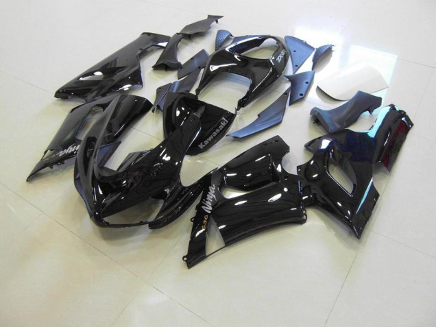Lucido Nero Argento Decalcomanie Carene Moto Kawasaki ZX6R 2005-2006 Lucido Nero Argento Decalcomanie Carene Moto Kawasaki ZX6R 2005-2006