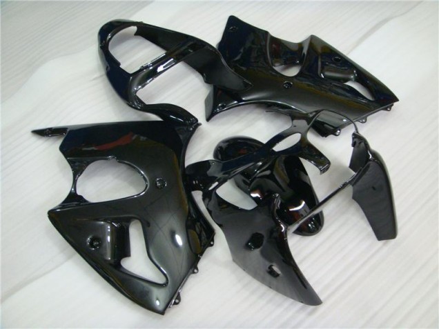 Lucido Nero Carene Moto Kawasaki ZX6R 2000-2002 Lucido Nero Carene Moto Kawasaki ZX6R 2000-2002