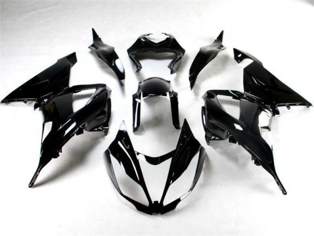 Lucido Nero Carene Moto Kawasaki ZX6R 2013-2018 Lucido Nero Carene Moto Kawasaki ZX6R 2013-2018