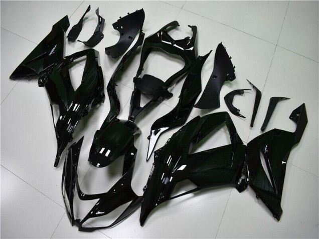 Lucido Nero Carene Moto Kawasaki ZX6R 2013-2018 Lucido Nero Carene Moto Kawasaki ZX6R 2013-2018